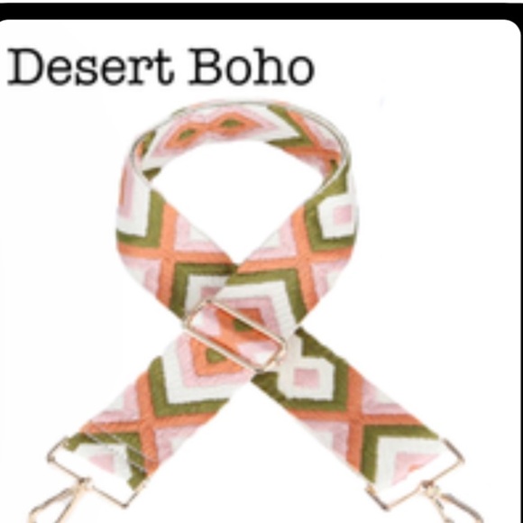 THREADED PEAR CAMEL CAMPBELL TOTE W DESSERT BOHO REMOVABLE CROSSBODY STRAP - Picture 11 of 13